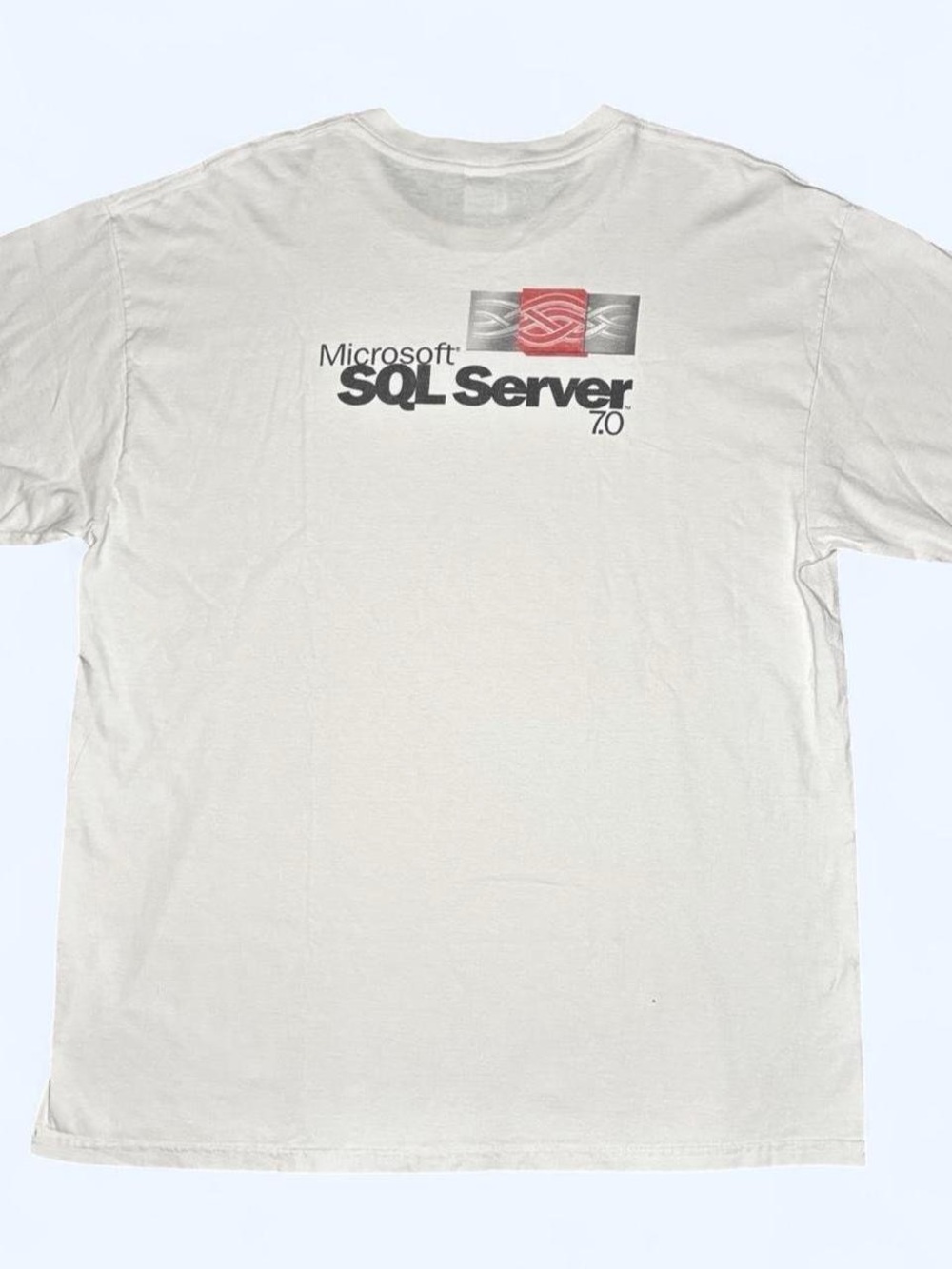 Vintage Microsoft SQL Server 7.0 Promo T Shirt XL Delta Pro Weight Y2K Tech